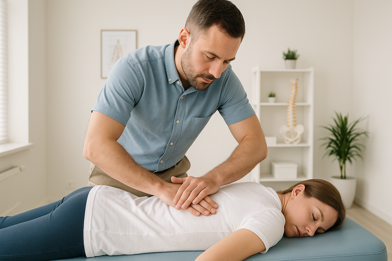 Chiropractic spinal adjustment treatment